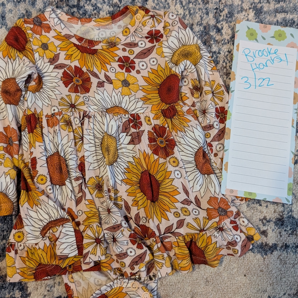 Goldie Posh Peanut Long Sleeve Bodysuit Twirl